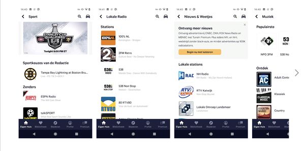 TuneIn voor Android Auto